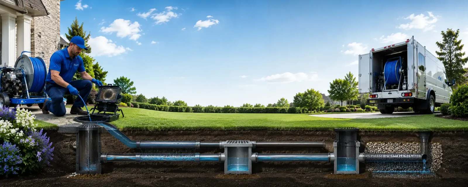 Outdoor drain cleaning information for Glenarm, IL